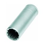 Soquete Estriado Crv Longo 16mm Encaixe 1/2 Pol 015.712 Gedore
