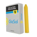 Caixa Giz para Marcação Amarelo 110x12mm com 12 Unidades Giz Sol