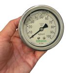 Manômetro Analógico Inox 0 à 100Kgf 1/4 Pol NPT FIG 62/2 Famabras