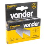 Grampo para Grampeador 8 mm Caixa com 1.000 unidades 2898168208 - Vonder