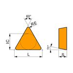 Pastilha Torno TPMR 160304E-47:T9325 Dormer
