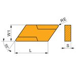 Pastilha Intercambiavel KNUX 160405R-22:T5315 Dormer