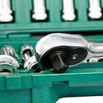 Jogo de Soquete Sextavada 1/2 Pol 10 a 24mm com 20 Peças ST09005SJ Sata