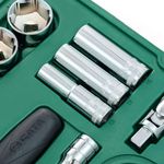 Jogo de Soquete Sextavada 1/2 Pol 10 a 24mm com 20 Peças ST09005SJ Sata