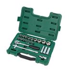 Jogo de Soquete Sextavada 1/2Pol 10 a 24mm com 20 Peças ST09005SJ Sata