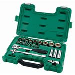Jogo de Soquete Sextavada 1/2Pol 10 a 24mm com 20 Peças ST09005SJ Sata