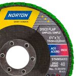 Disco Lixa Flap R244 Standard Grão 40 115 x 22mm 66254443861 Norton