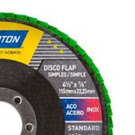 Disco Flap Lixa Metal Standard R244 115x22mm P120 66254443864 Norton