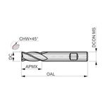 Fresa Topo AR Varios Cortes DIN 6535HB 14,00mm S94414.0 Dormer