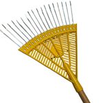 Vassoura Plástica 18 Dentes com Cabo de Madeira 120cm 3129180000 Vonder