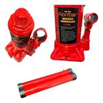 Kit Jogo Ferramentas 46 Peças Crv 1/4 Pol FNT-1123 + Macaco Garrafa 3 Ton FNT-1126