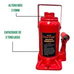 Kit Jogo Ferramentas 46 Peças Crv 1/4 Pol FNT-1123 + Macaco Garrafa 3 Ton FNT-1126