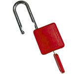 Cadeado Plástico com Haste de Alumínio Vermelho 30mm CMVM140CD Tagout