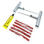 Kit Reparo para Pneus Automotivos FNT-1124 + Caixa com 60 Unidades Refil 100mm para Automóvel FNT-1083