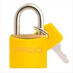Cadeado Haste De Aço 25mm Amarelo Sm-25mm Pado