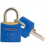 Cadeado Haste De Aço 25mm Azul Lt-25mm Pado