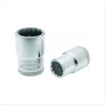 Soquete Estriado CRV Curto 30mm Encaixe 1/2 Pol 15.119 Gedore