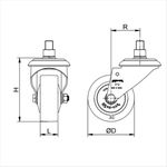 Rodízio Giratório 3 Pol Grr 312 Bpc 101176 Rod Car