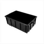 Caixa Plástica Preto 39,5l 21x38,5x62cm Plasbox