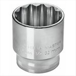 Soquete Estriado Crv Curto 8mm Encaixe 1/2 Pol 43601108 Tramontina Master