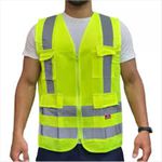 Colete Refletivo Tipo Blusão Com 4 Bolsos Xxg Stf-vacl94 Steelflex
