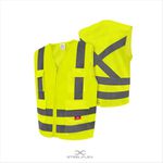 Colete Refletivo Tipo Blusão Com 4 Bolsos Xxg Stf-vacl94 Steelflex