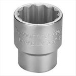 Soquete Estriado Crv Curto 36mm Encaixe 3/4 Pol 017.009 Gedore