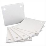 Placa de Papel Filtrante 7 x 7 Pol Com 4 Furos 100 Commerch