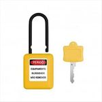 Cadeado Com Haste Plástica Amarelo 38mm 2ch Cpam240cd Tagout