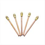 União Com Válvula Schrader Cobre 1/4 Pol 10cm Com 5 Peças 11937 Goldpac
