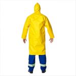 Capa de Chuva Forrada com Capuz Amarelo Tam M Brascamp