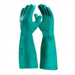 Luva Nitrílica Nitriflex Verde com Cano Longa 46cm Tam M DA-36104 Danny