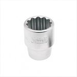 Soquete Estriado Curto Crv 27mm Encaixe 3/4 Pol 017.005 Gedore