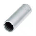 Soquete Estriado Crv Longo 16mm Encaixe 1/2 Pol 015.712 Gedore