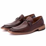 Sapato Masculino Loafer Nápoles em Couro Naturaly Pinhão