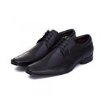 Sapato Social Masculino New Armany em Couro de Carneiro Preto