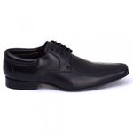 Sapato Social Masculino New Armany em Couro de Carneiro Preto