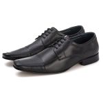 Sapato Social Masculino Armany em Couro de Carneiro Preto