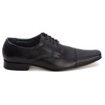 Sapato Social Masculino Armany em Couro de Carneiro Preto