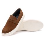 Sapato Masculino Casual Loafer Dublin em Camurça Trufa