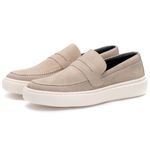 Sapato Masculino Casual Loafer Dublin em Camurça Gelo