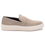 Sapato Masculino Casual Loafer Dublin em Camurça Gelo