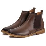 Bota Chelsea Masculina Bulgaria em Couro Naturaly Brown