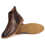 Bota Chelsea Masculina Bulgaria em Couro Naturaly Brown