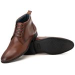 Bota Social Masculina Santiago em Couro de Carneiro Mouro