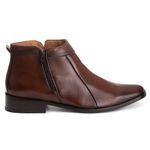 Bota Social Masculina Aroeira com dois Zíperes em Pelica Mouro