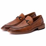 Sapato Masculino Loafer Nápoles em Couro Naturaly Whisky