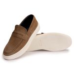 Sapato Masculino Casual Loafer Dublin em Camurça Rato