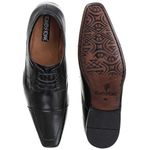 Sapato Social Masculino Armany em Couro de Carneiro Preto