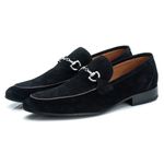 Mocassim Masculino Italiano Zara em Camurça Preta